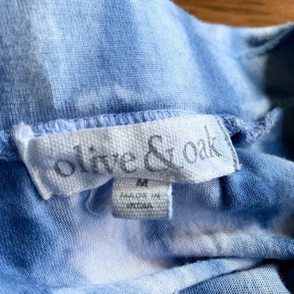 Olive &‎ Oak Tie Dye Column Maxi Skirt Blue - Picture 7 of 8